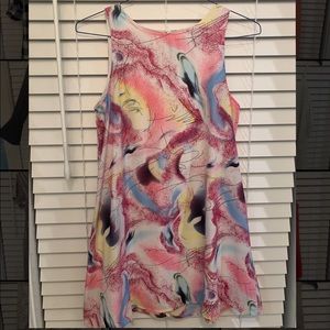 Color swirl dress